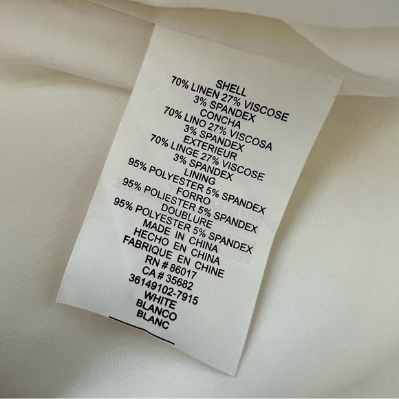 Bebe Knickers Pants Linen Blend Lined - Picture 5 of 5